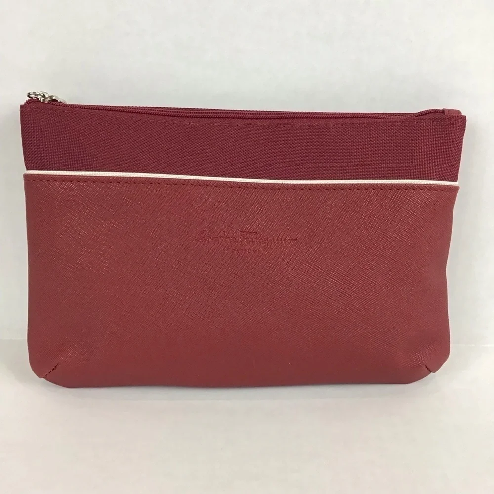Salvatore Ferragamo Maroon Travel Bag